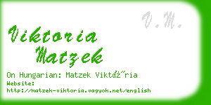 viktoria matzek business card